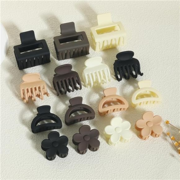 16Pcs Medium Claw Hair Clips ,Matte neural colors - Picture 1 of 7